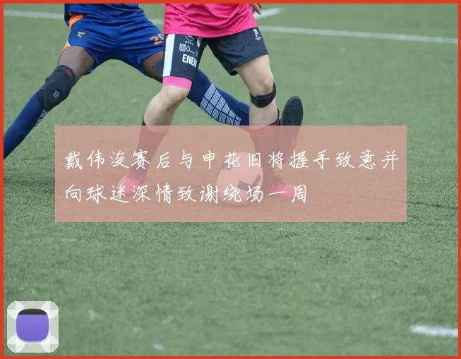 戴伟浚赛后与申花旧将握手致意并向球迷深情致谢绕场一周